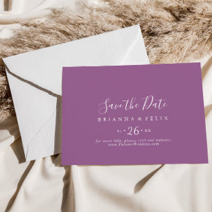 Save The Date Repère coloré classique Mariage horizontal