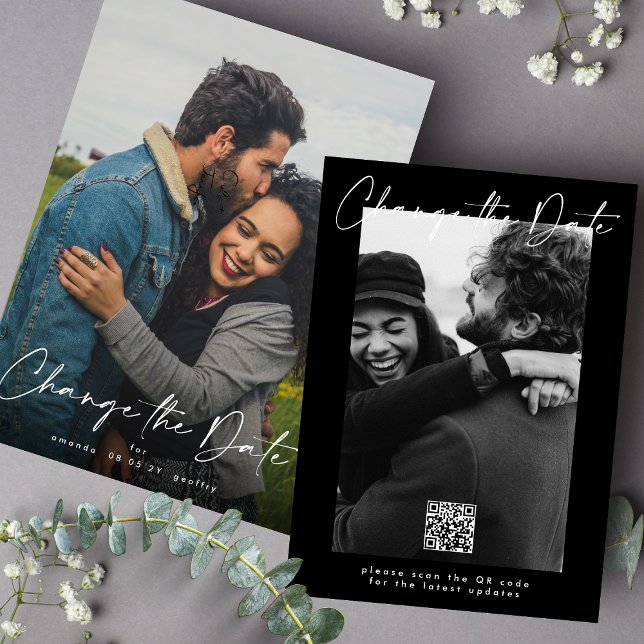 Save The Date Report mariage Modifier la date QR CODE (Créateur téléchargé)