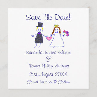 Save The Date Réservez la date! Coeur de la mariée et de la cham