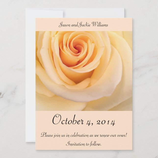 Save The Date Réservez la date! Rose Creme (Devant)