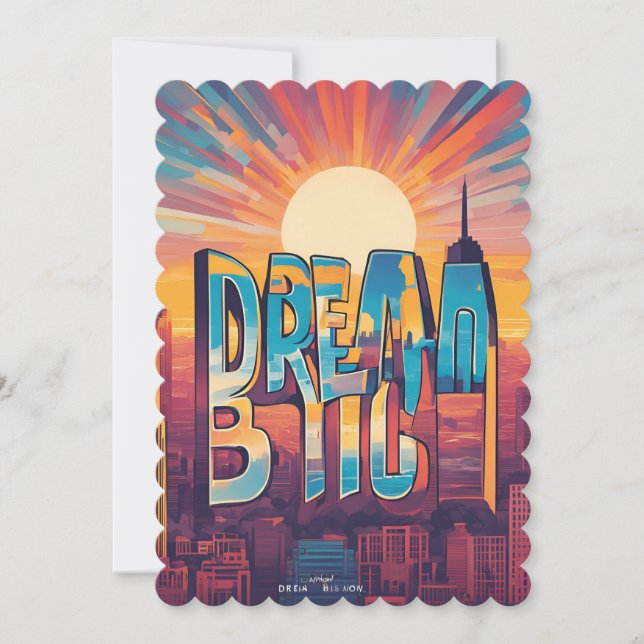 Save The Date Restez inspiré - Motivation et mise à niveau (Devant)