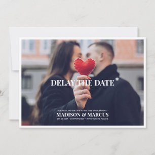 Save The Date Retarder la date du Mariage photo personnalisé