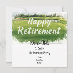 Save The Date Retraite de golf pour golfeuse