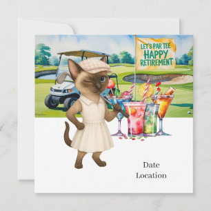 Save The Date Retraite de golf pour l'invitation des Amoureux de