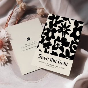 Save The Date Retro Mariage Super floral Enregistrer la date