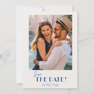 Save The Date Retro Texte et mariage photo enregistrer la date