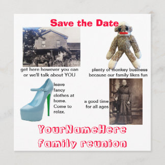 Save The Date Réunion de famille fantasque