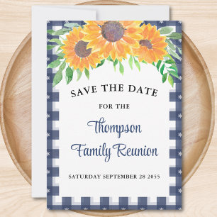 Save The Date Réunion de la famille des tournesols