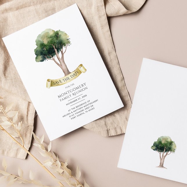 Save The Date Réunion de l'arbre généalogique de la Réunion fami (Créateur téléchargé)