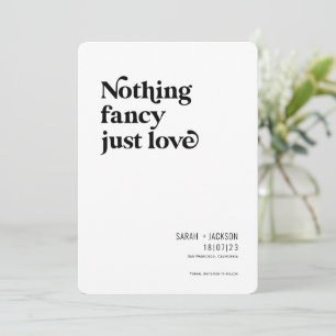 Save The Date Rien de fantaisie juste amour, arche minimaliste m