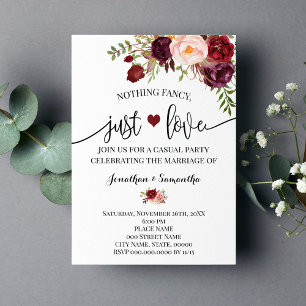 Save The Date Rien de fantaisie Juste Amour Marsala Elopement In