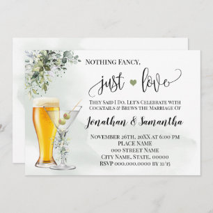 Save The Date Rien de fantaisie Juste Amour Verdure Elopement In