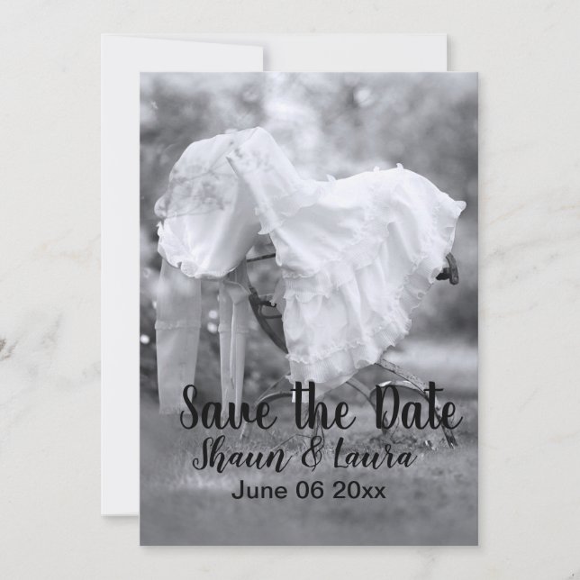 Save The Date Robe de mariée Enregistrez la date (Devant)
