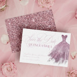 Save The Date Robe rose pâle Parties scintillant féminine Quince<br><div class="desc">Robe rose vif Parties scintillant féminine Quinceanera Enregistrer la date</div>