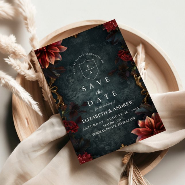 Save The Date Romance de mariage gothique baroque (Créateur téléchargé)