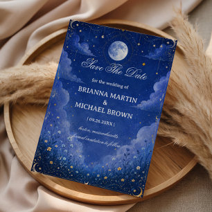 Save The Date Romantique Lunaire Céleste