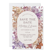 Romantique Orange Lavande Florale