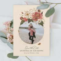 Romantique Peint Floral Mariage Faux Or