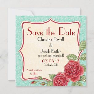 Save The Date Rose à roulettes - Enregistrer la date