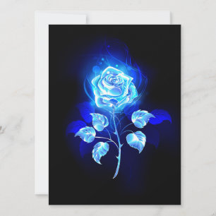 Save The Date Rose bleu brûlant