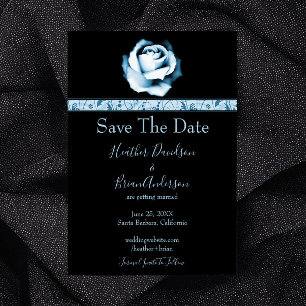 Save The Date Rose Bleu Enregistrer La Date