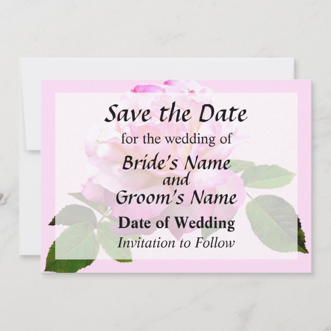 Save The Date Rose Chicago Paix Sauvez la date (Devant)