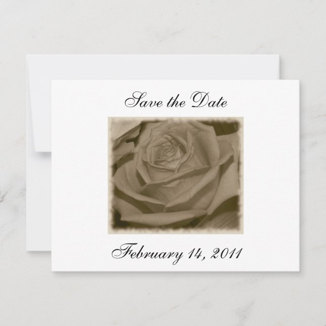 Save The Date Rose élégant (Devant)