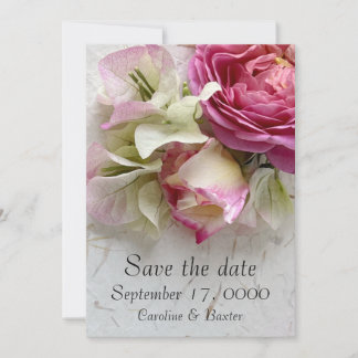 Save The Date Rose et bougainvilliers