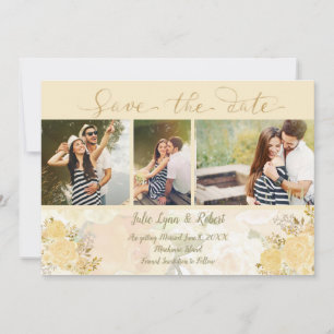 Save The Date Rose Gold Photo Enregistrer la date