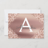 Rose Gold Sparkle Parties scintillant Sweet 16 Enr