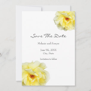 Save The Date Rose jaune doux