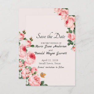 Save The Date Rose rose pâle