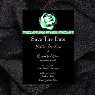 Save The Date Rose Vert Enregistrer La Date