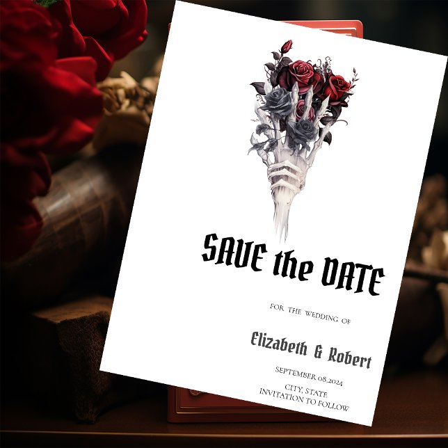 Save The Date Roses de Bourgogne Enregistrez la Date (Créateur téléchargé)