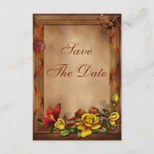 Save The Date Roses et Baby shower papillon Enregistrer la date