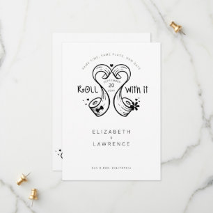 Save The Date Roulez avec It Bride & Groom Toilet Papier Roll Co