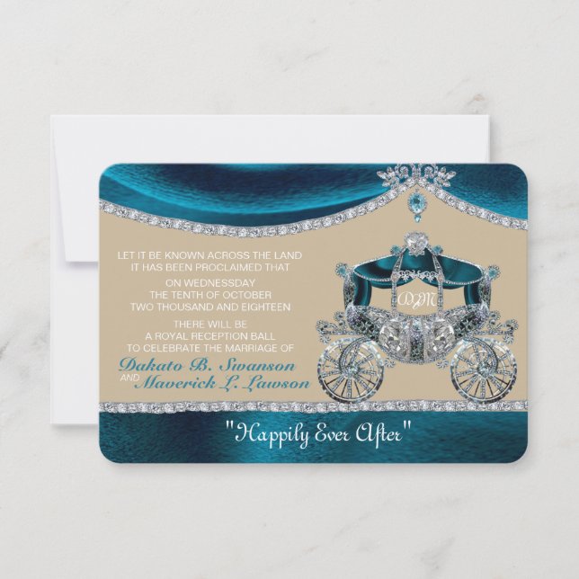 Save The Date Royal Fairytale Enregistrer la date (Devant)