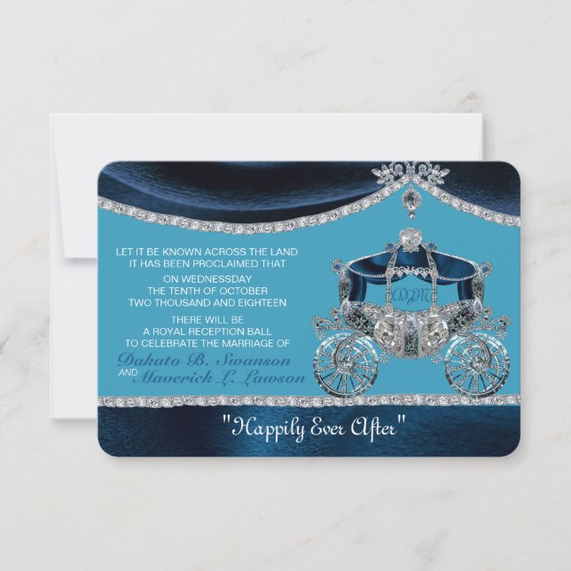 Save The Date Royal Fairytale Enregistrer la date (Devant)