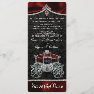 Save The Date Royal Fairytale Enregistrer la date