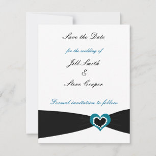 Save The Date Ruban noir Enregistrer la date