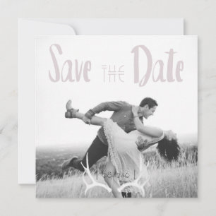 Save The Date Rustic Antler Art Graphic Carré Enregistrer la dat