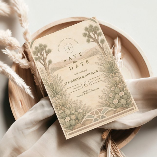 Save The Date Rustic Desert Meadow Wedding (Créateur téléchargé)