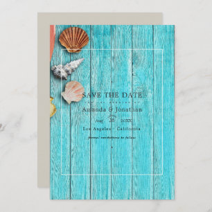 Save The Date Rustic Summer Beach Wedding Enregistrer La Date