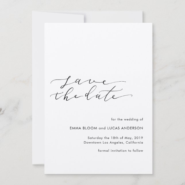 Save The Date Rustique Enregistrer la date (Devant)