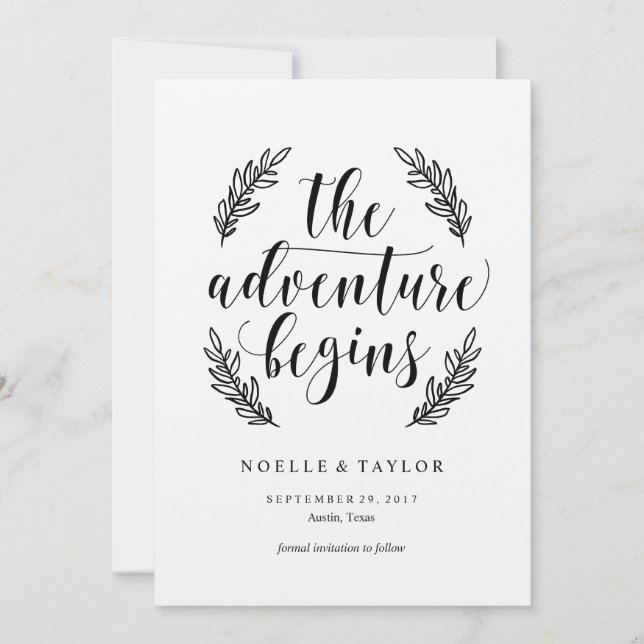 Save The Date Rustique Enregistrer l'invitation de date (Devant)