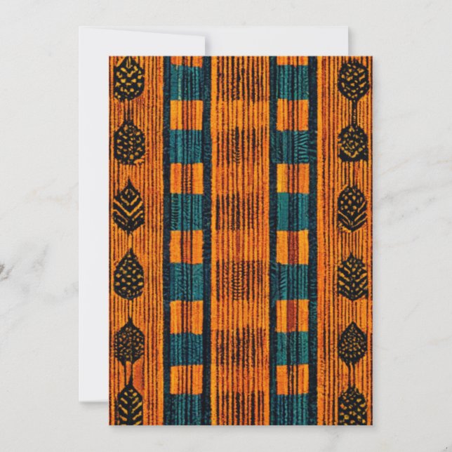Save The Date Safari African Pattern (Devant)