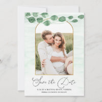 Sage Green Eucalyptus Garland Gold Mariage ovale