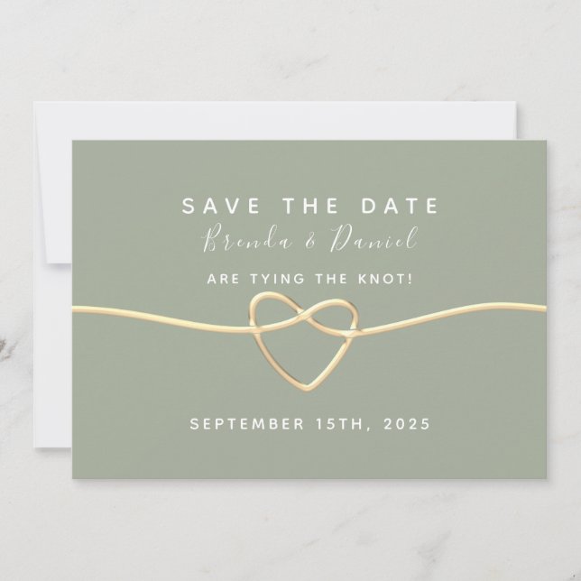 Save The Date Sage Green Wedding Enregistrer La Date