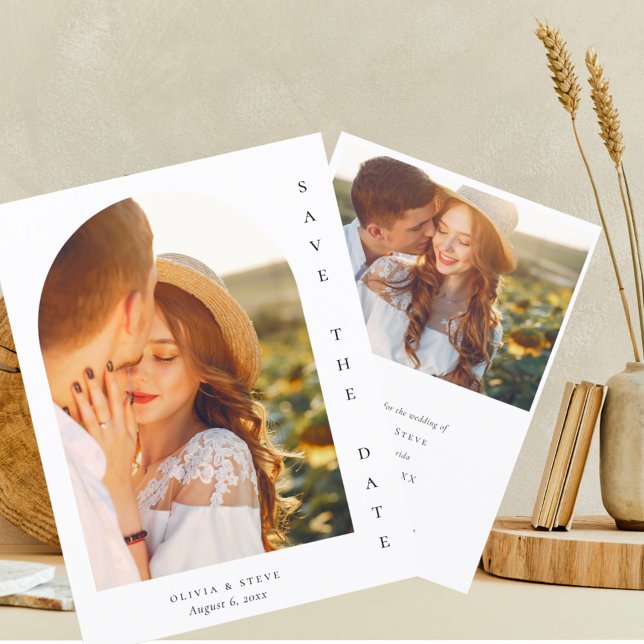 Save The Date  Sauvegarder la date Arche romantique Mariage élég (Créateur téléchargé)