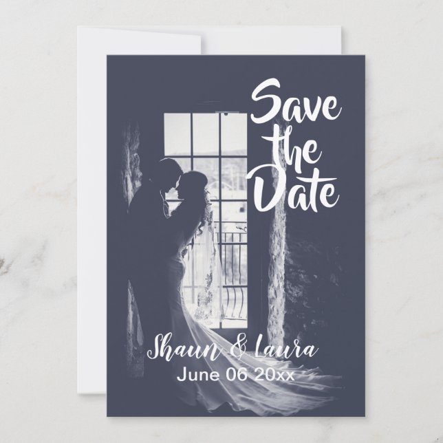 Save The Date Sauvegarder la Date Mariée et Marié (Devant)